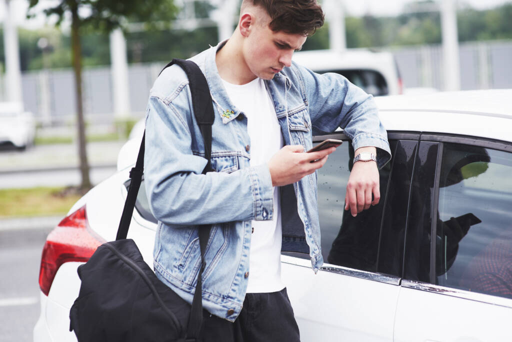 young man is waiting passenger airport 1